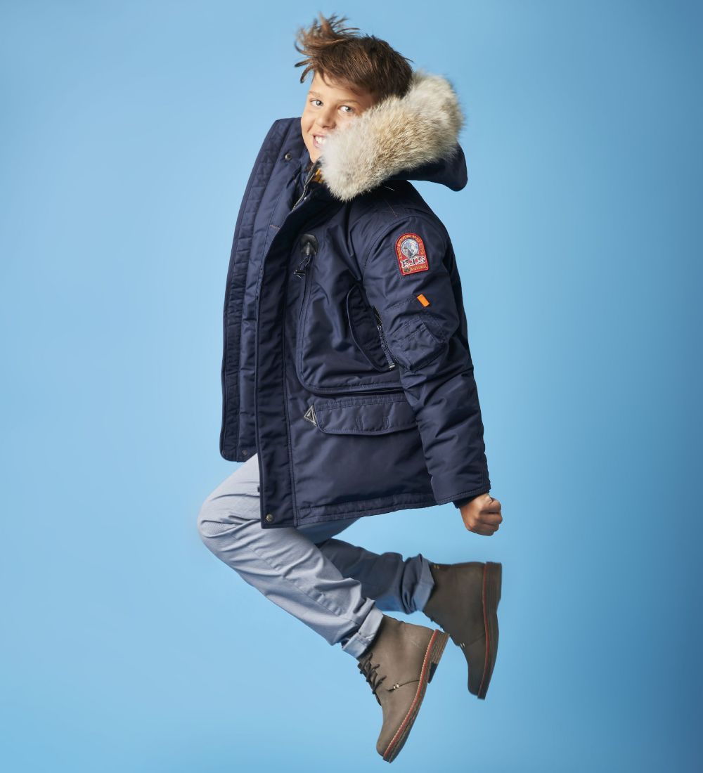 Parajumpers Down Jacket - Right Hand - Navy w. Fur edging