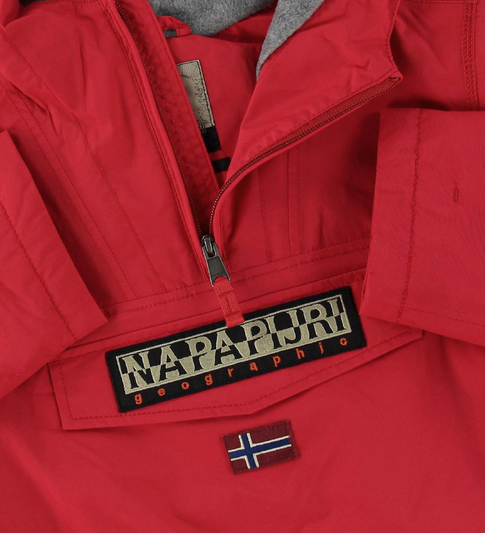Napapijri Winter Coat - Rainforest Anorak - Red