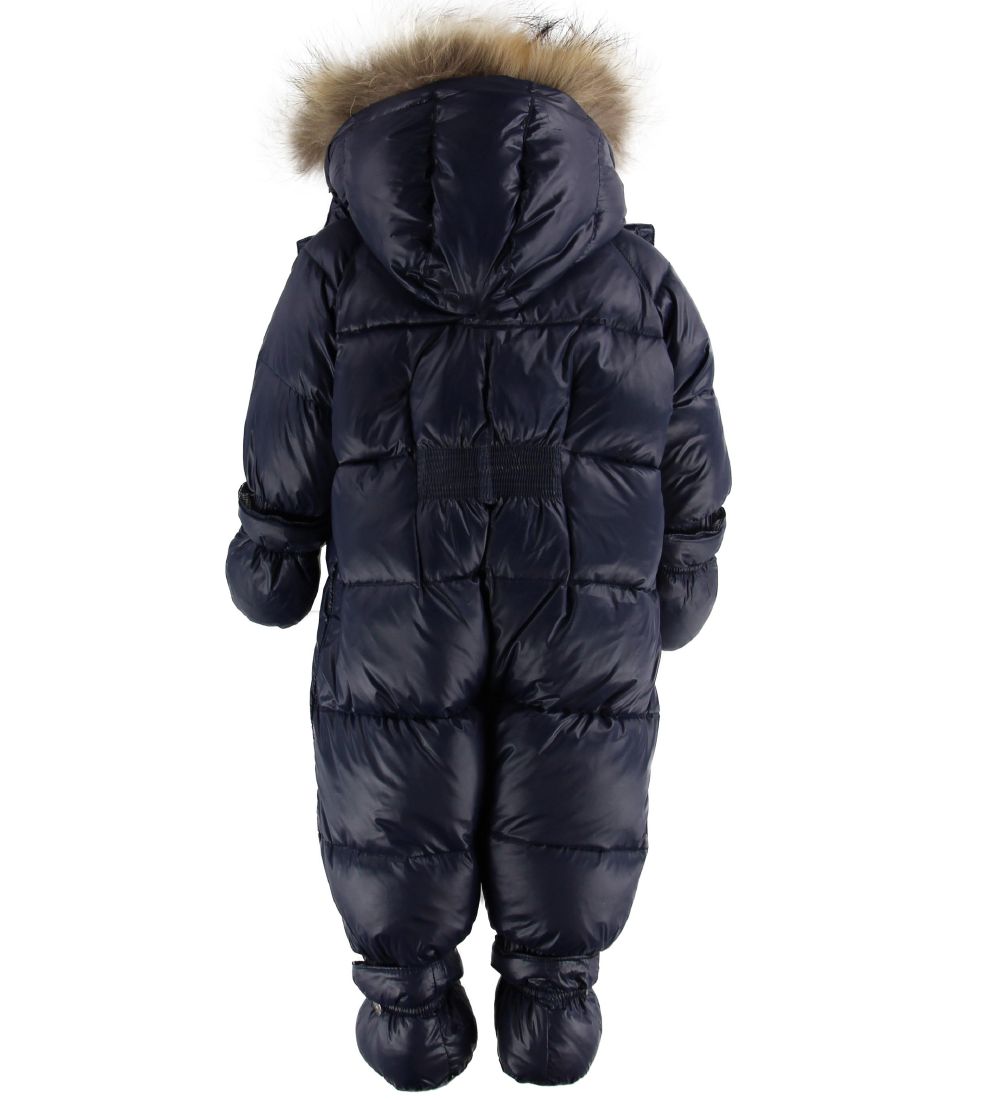 Ver de Terre Down Snowsuit w. Fur - Navy