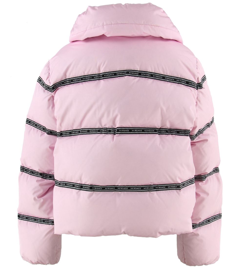 Versace Down Jacket - Rose w. Logo Stripes