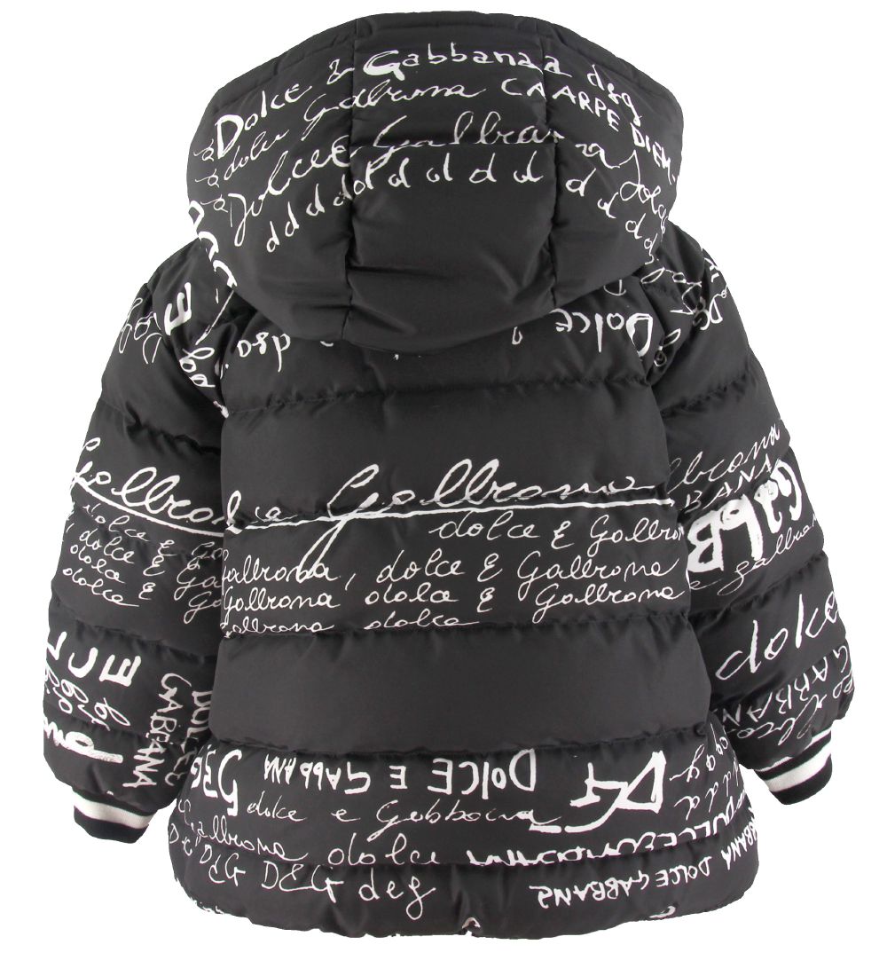 Dolce & Gabbana Down Jacket - Reversible - Black w. Print