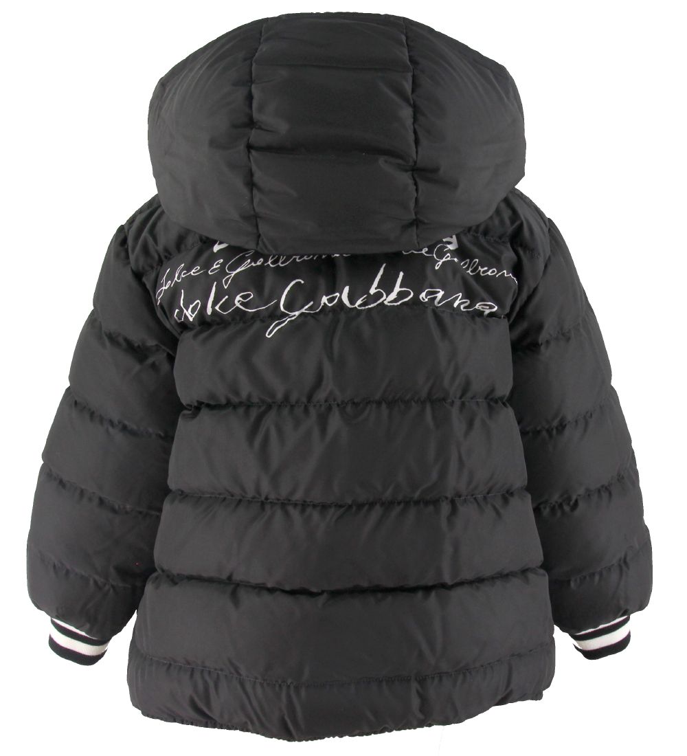 Dolce & Gabbana Down Jacket - Reversible - Black w. Print