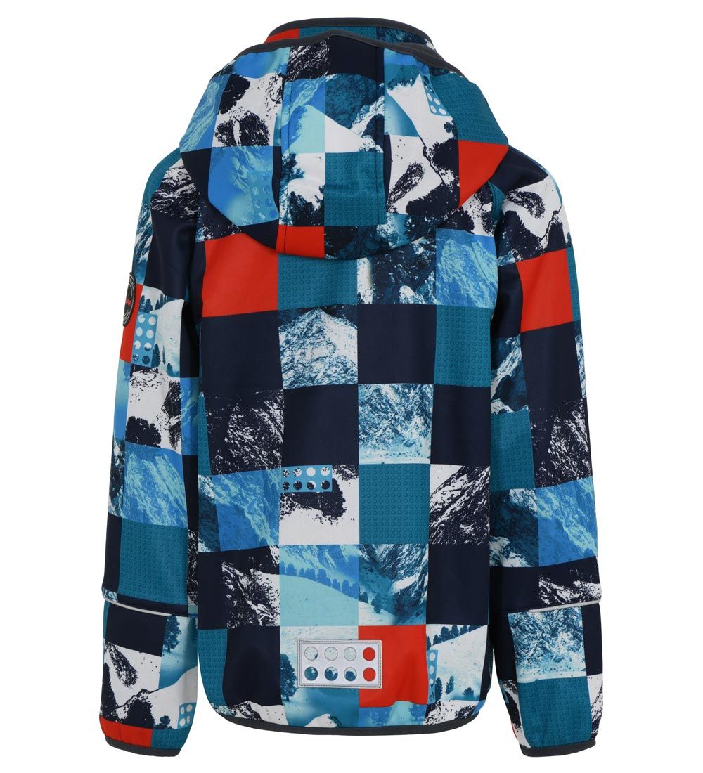 LEGO® Wear Softshell Jacket - LWSinclair - Blue/Red Check