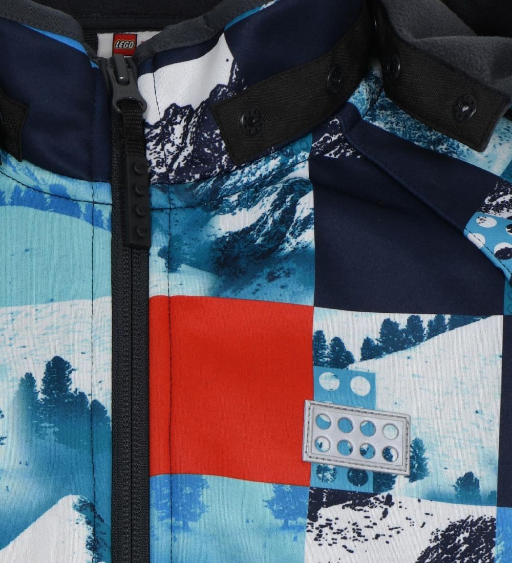LEGO® Wear Softshell Jacket - LWSinclair - Blue/Red Check