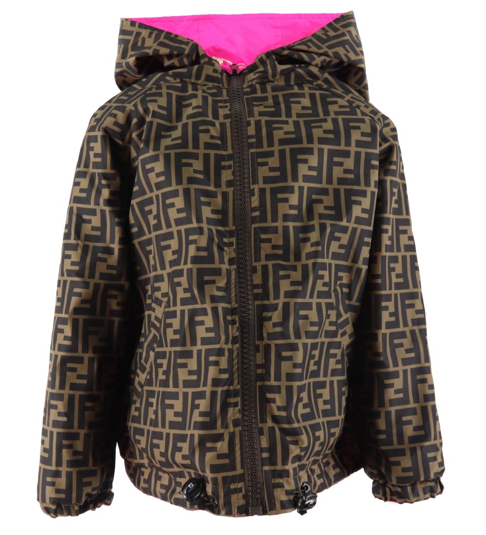 Fendi Jacket - Reversible - Pink w. Allover Logo » Fast Shipping