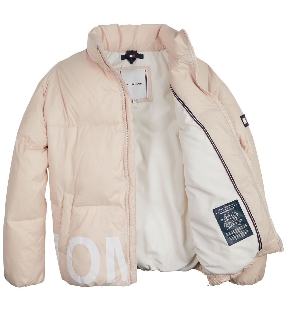 Tommy Hilfiger Padded Jacket - Tonal - Smooth Stone