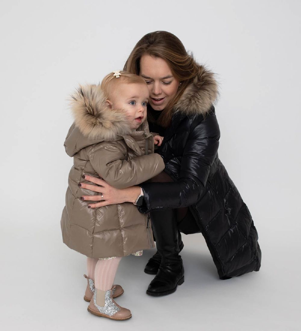 Ver de Terre Down Jacket w. Fur - Caramel