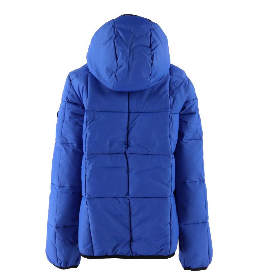 DC Padded Jacket - Square Pouf - Blue