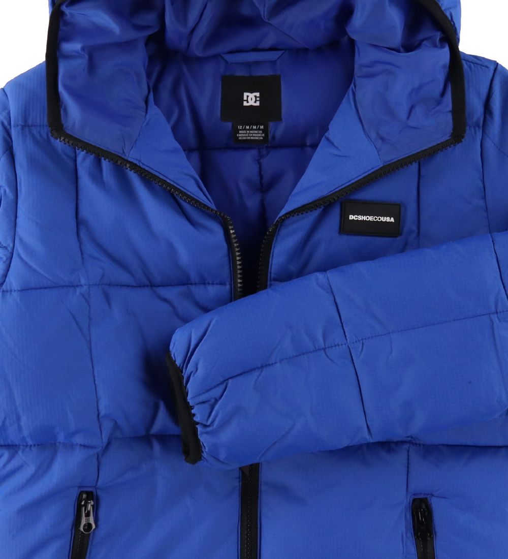 DC Padded Jacket - Square Pouf - Blue