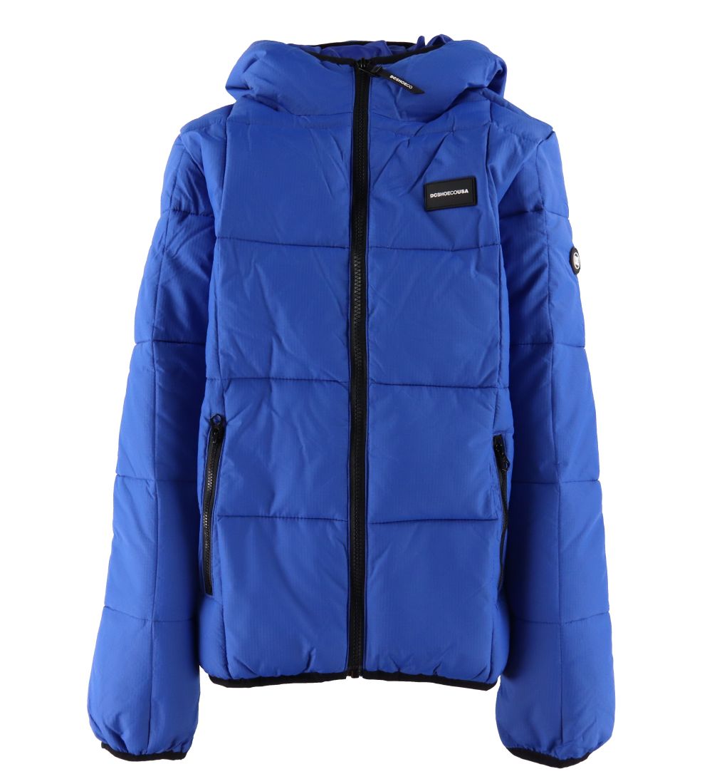 DC Padded Jacket - Square Pouf - Blue