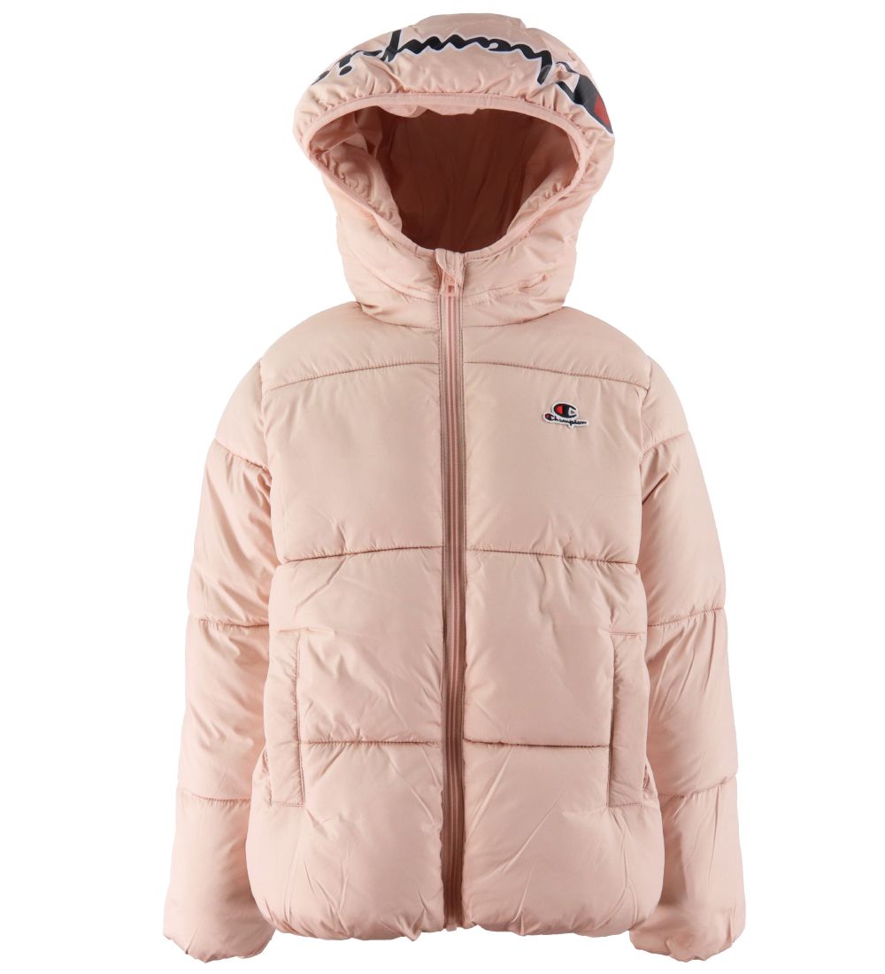 Champion Hooded Puffer Jacket - Pink