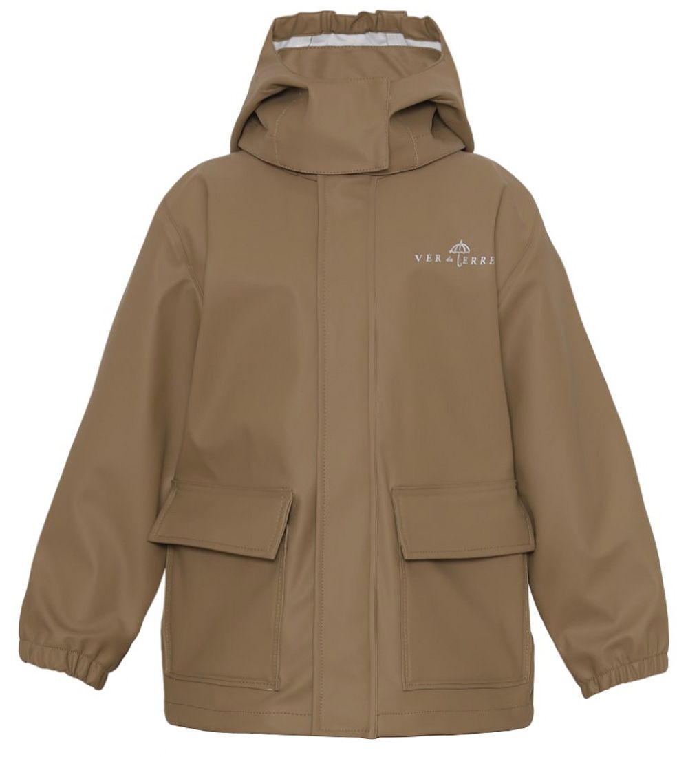 Ver de Terre Rainwear w. Suspenders - PU - Caramel