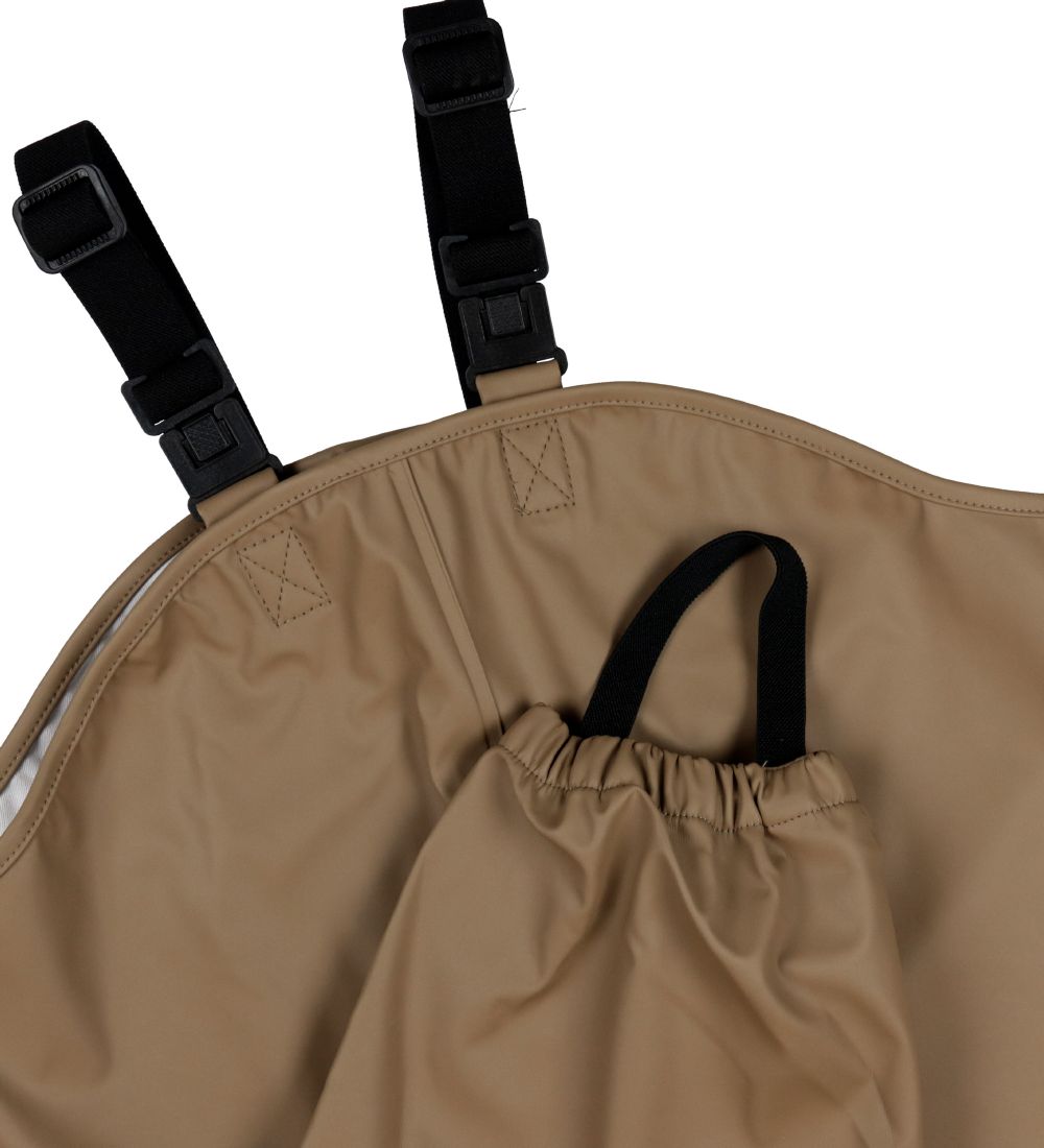 Ver de Terre Rainwear w. Suspenders - PU - Caramel