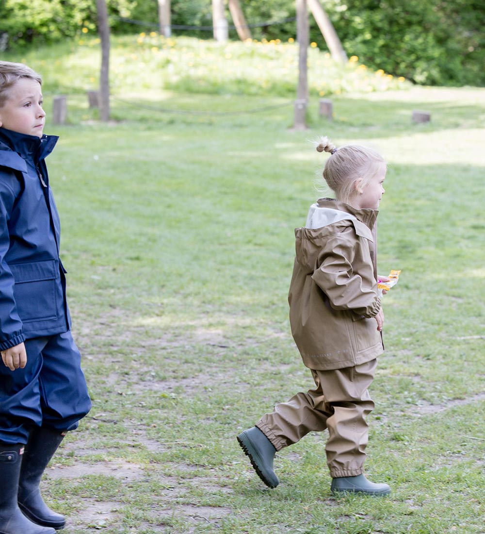 Ver de Terre Rainwear w. Suspenders - PU - Caramel
