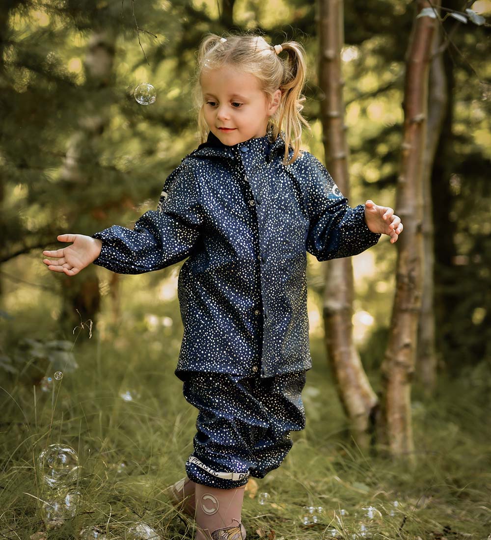 Mikk-Line Regenkleidung m. Träger - Recycelter Glitter - PU -
