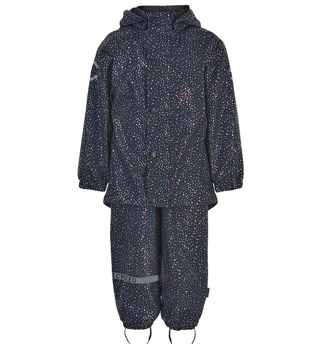 Mikk-Line Regenkleidung m. Träger - Recycelter Glitter - PU -
