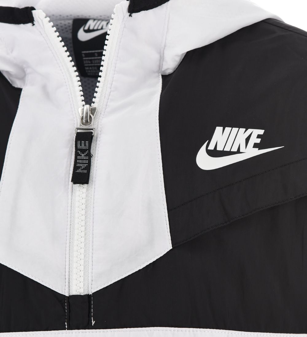 Nike Anorak - Windrunner - Schwarz/Weiß