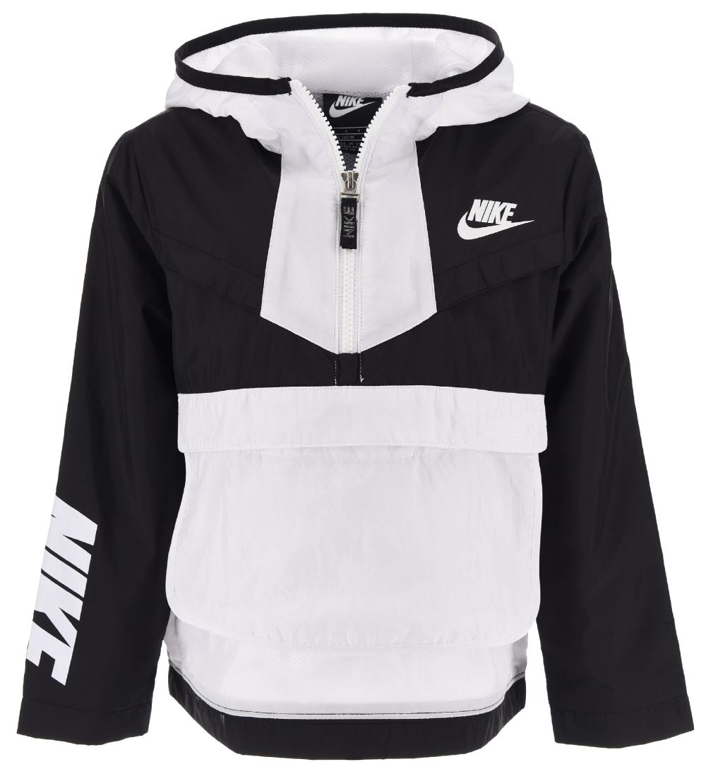 Nike Anorak - Windrunner - Schwarz/Weiß