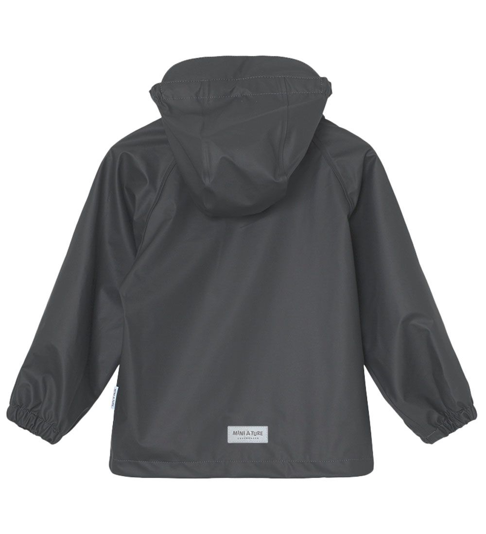 Mini A Ture Rain Jacket - PU - Julien - Forged Iron Blue