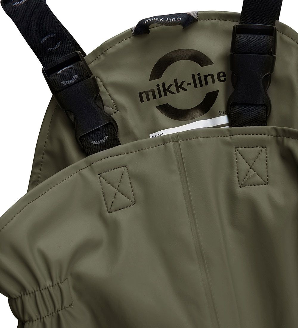 Mikk-Line Regenkleidung m. Träger - PU - Recycelt - Dusty Olive