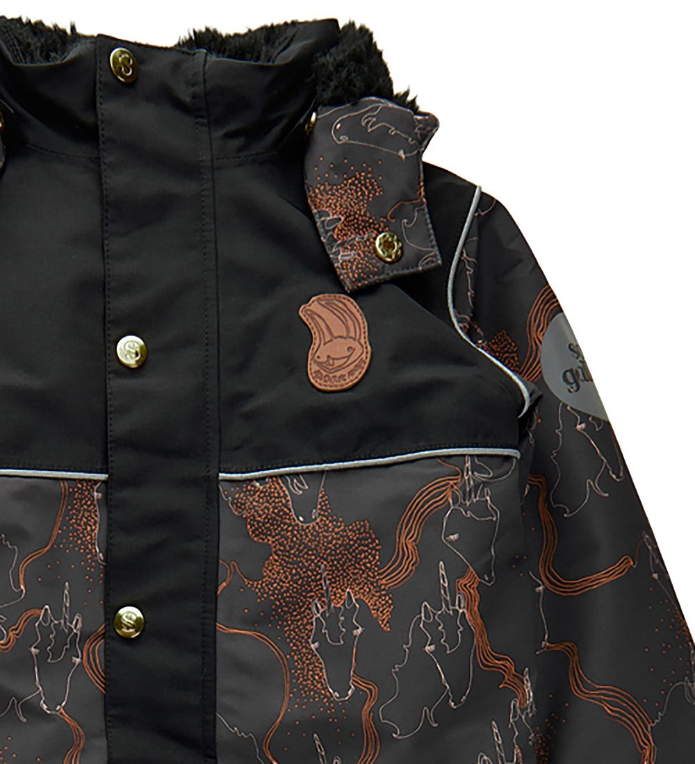 Soft Gallery Snowsuit - SGCarla - Phantom w. Unicorns