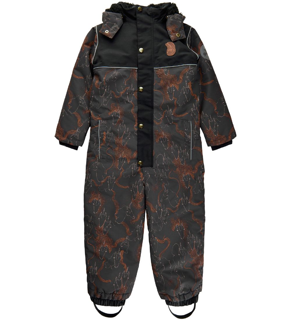 Soft Gallery Snowsuit - SGCarla - Phantom w. Unicorns