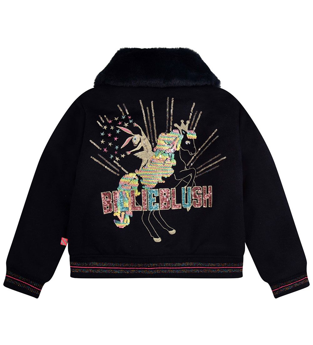 Billieblush Jacket - Wool - Navy w. Sequins