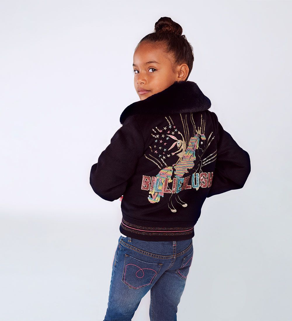 Billieblush Jacket - Wool - Navy w. Sequins