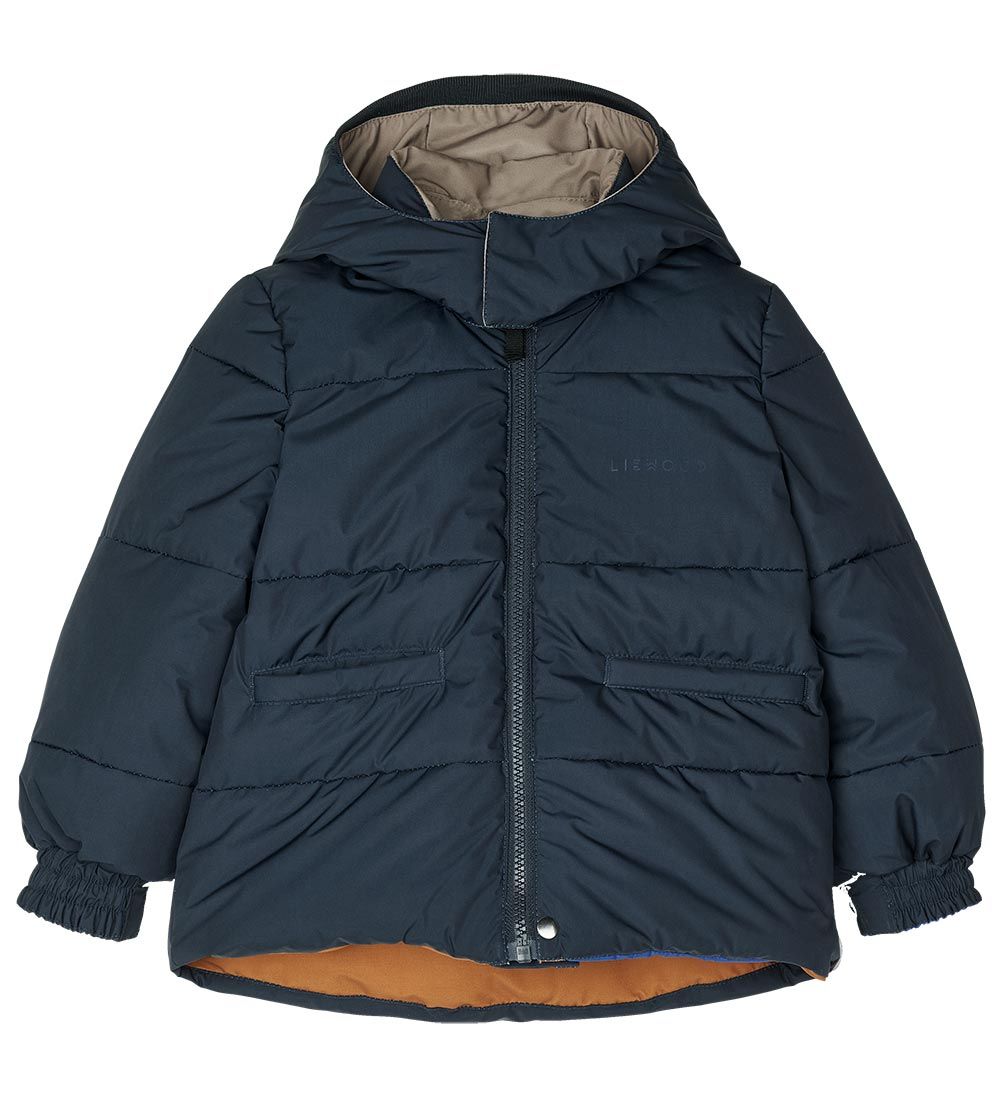 Liewood Down Jacket - Paloma - Reversible - Colour Block/Surf Bl