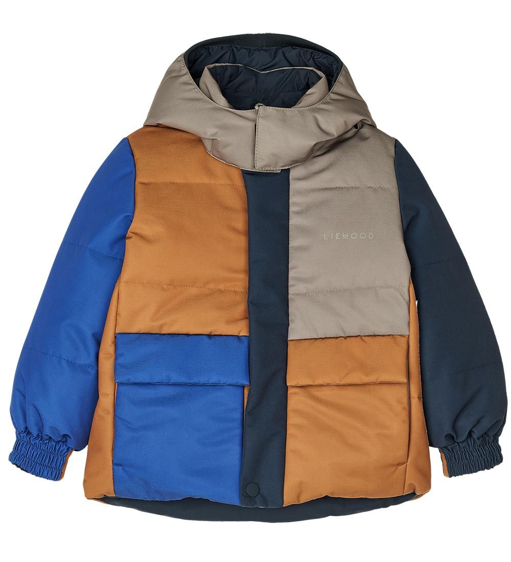 Liewood Down Jacket - Paloma - Reversible - Colour Block/Surf Bl