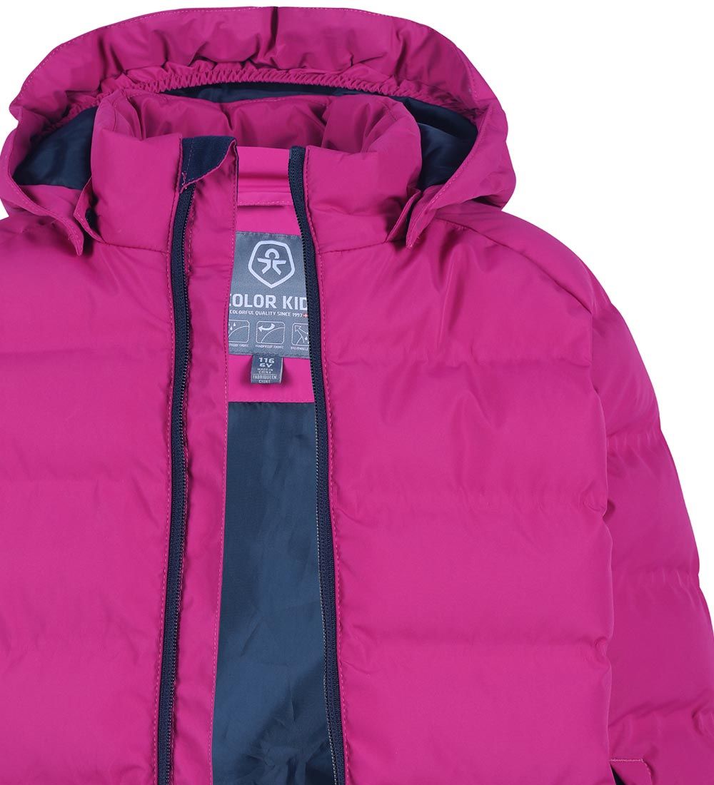 Color Kids Padded Jacket - Festival Fuchsia