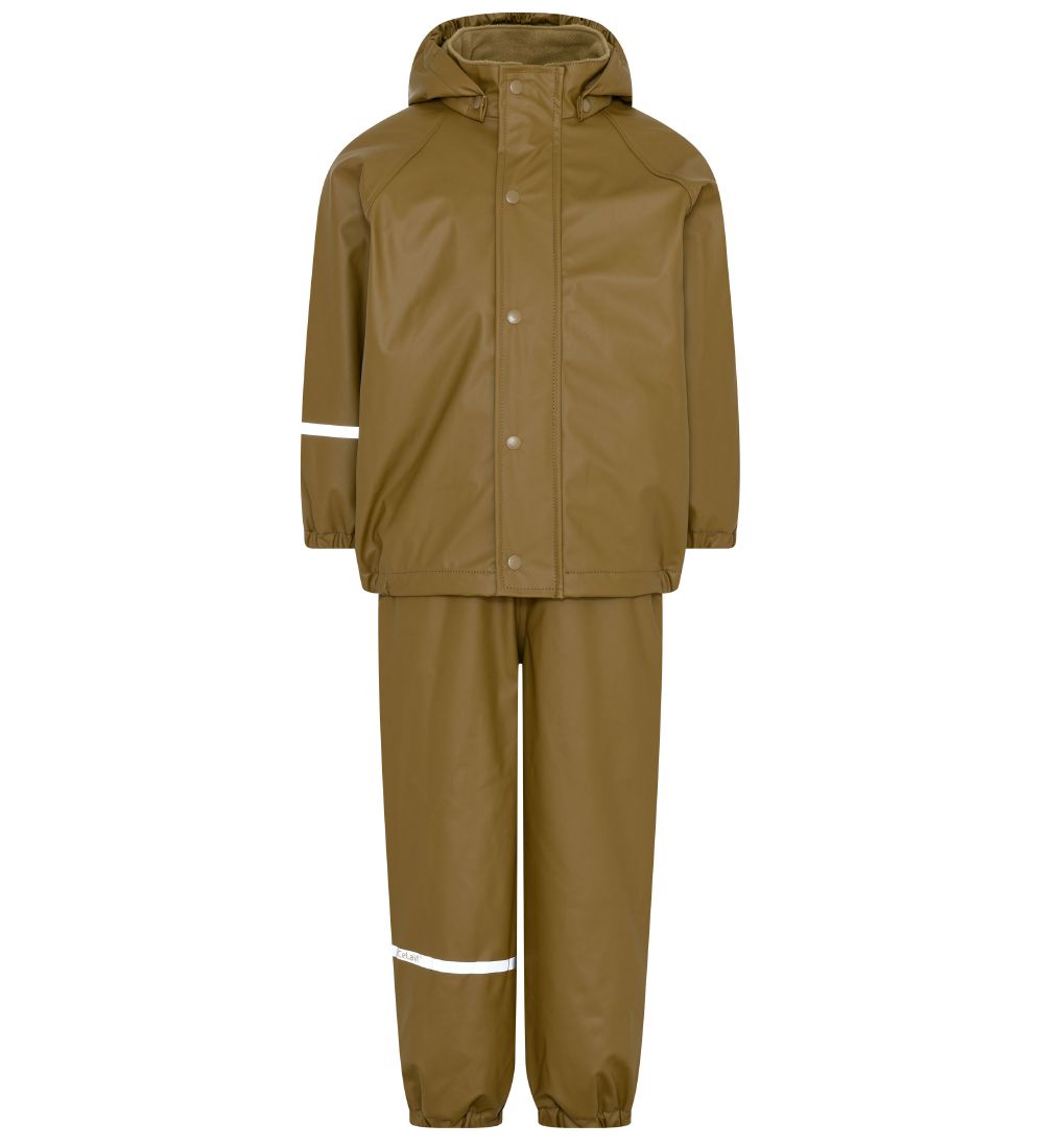 CeLaVi Rainwear w. Suspenders/Fleece - PU - Nutria