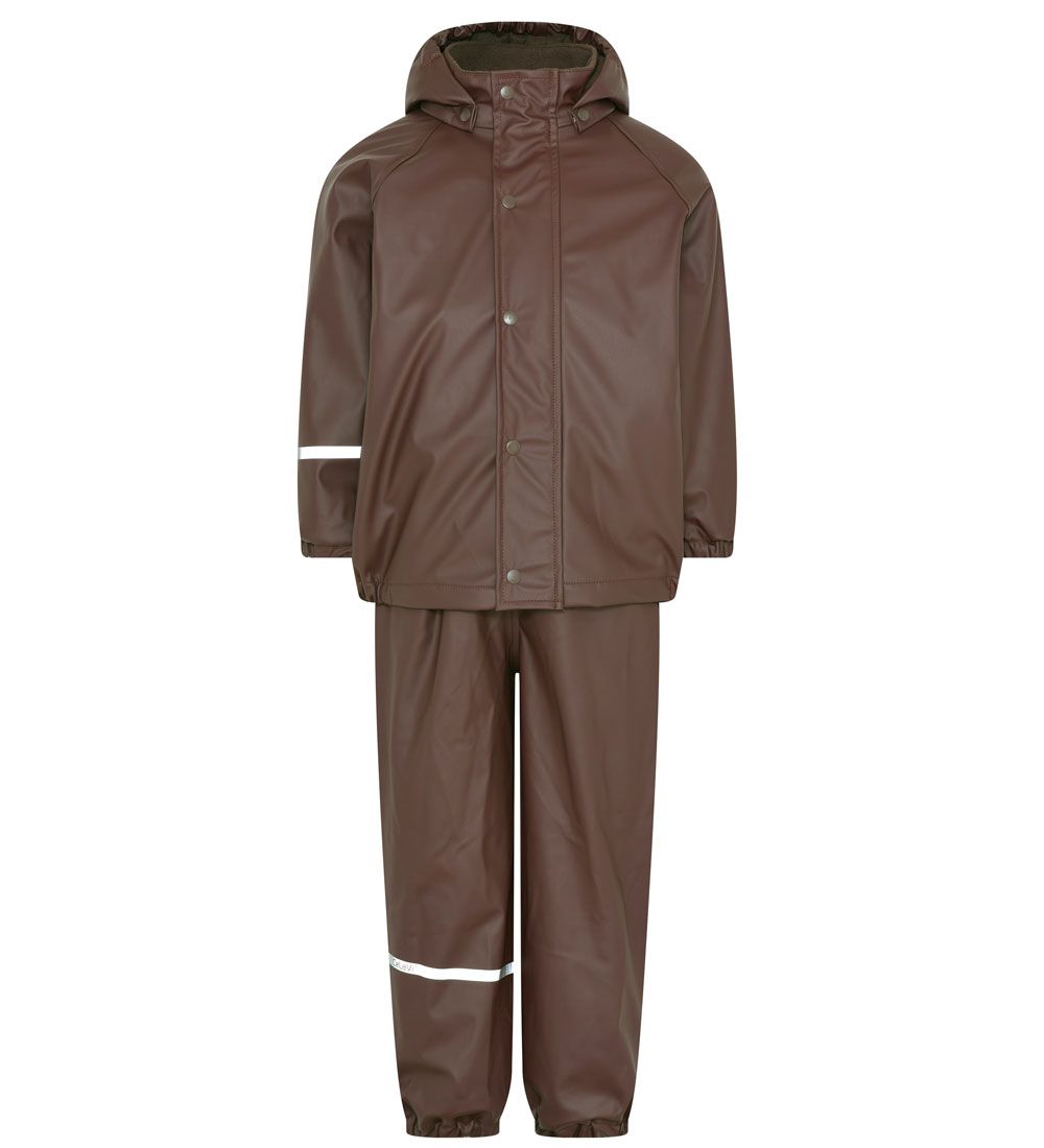 CeLaVi Rainwear w. Suspenders/Fleece - PU - Java