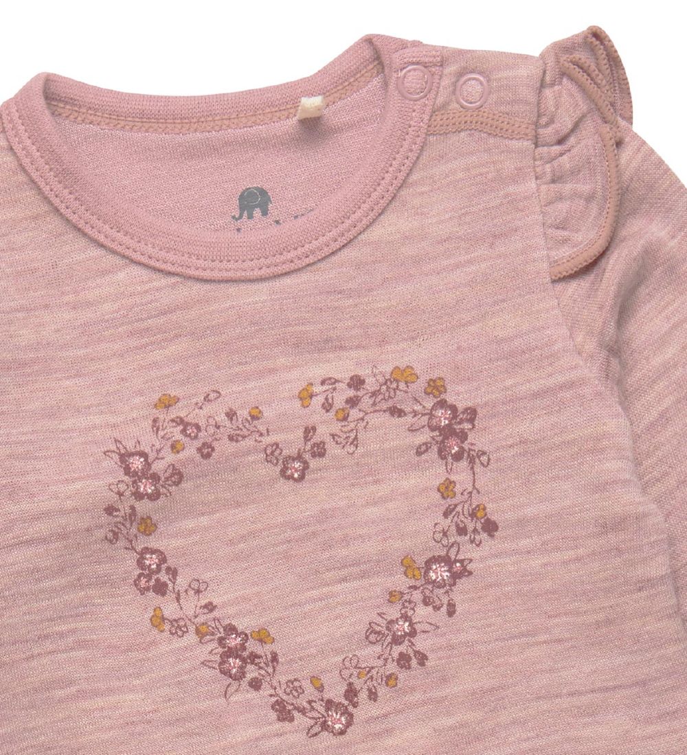 CeLaVi Romper l/s - Deauville Mauve m. Bloemen