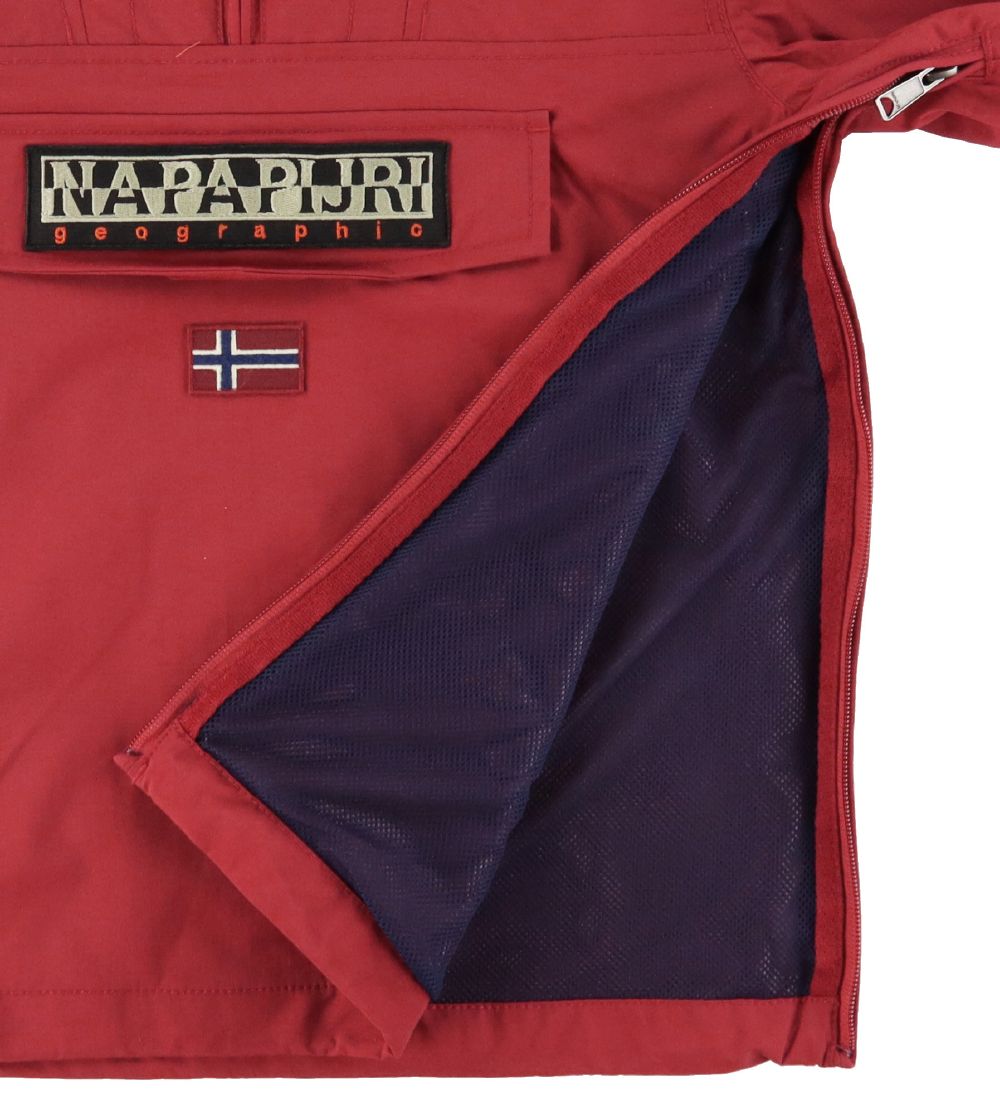 Napapijri Lightweight Jacket - Rainforest Anorak - Old Red