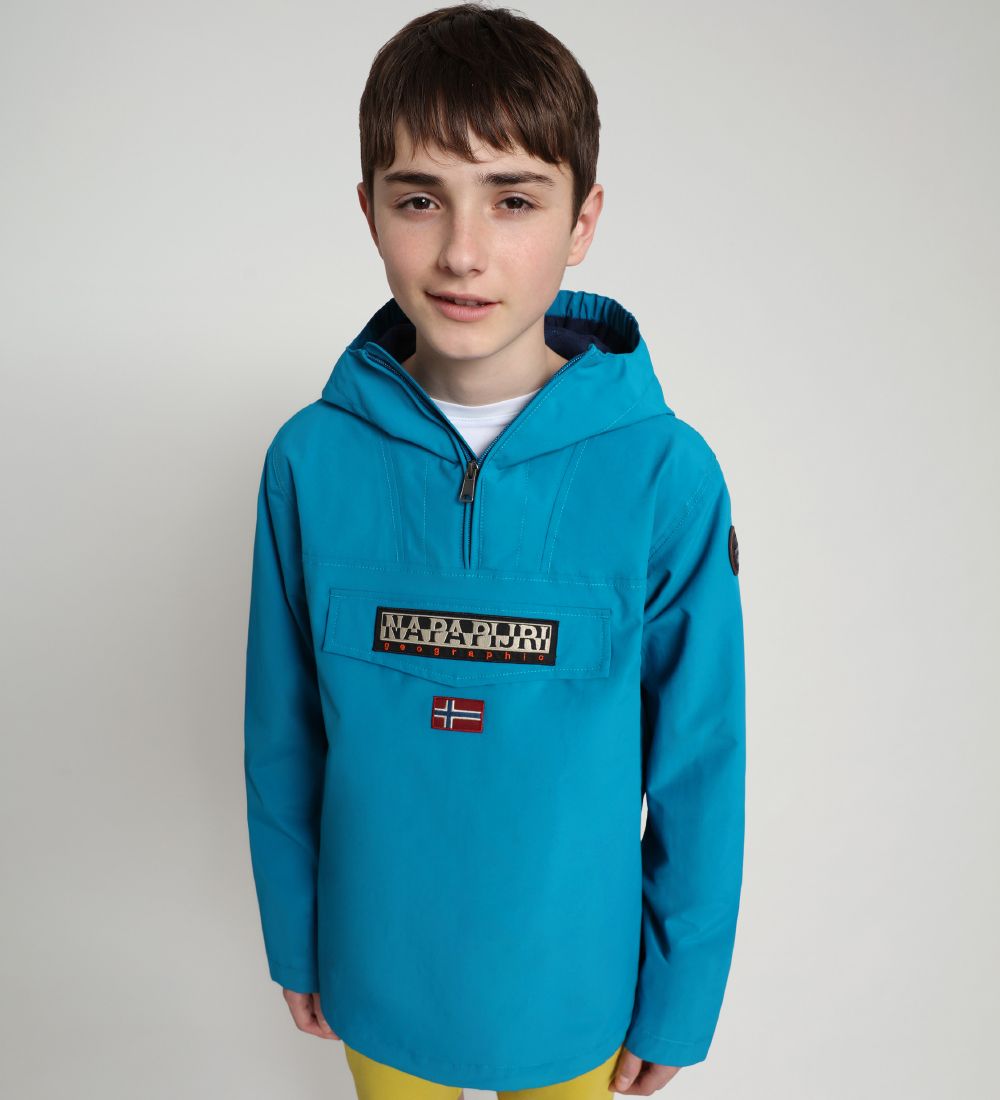 Napapijri Lightweight Jacket - Rainforest Anorak - Mykonos Blue