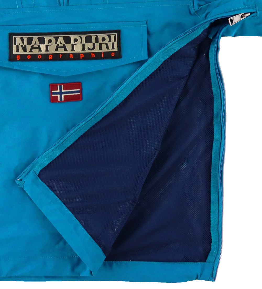 Napapijri Lightweight Jacket - Rainforest Anorak - Mykonos Blue