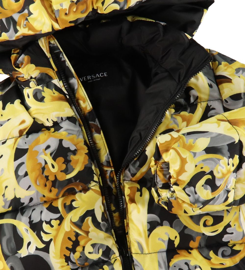 Versace Down Jacket - Barocco - Black/Gold