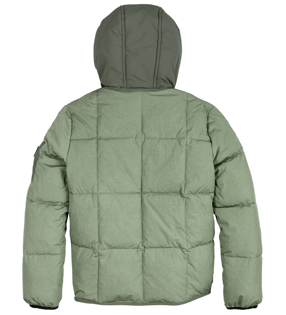 Tommy Hilfiger Puffer Jacket - Detachable Hood - Spring Olive