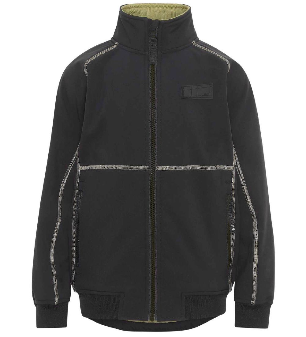 Molo Softshelljacka m. Fleece - Cloudy - Svart