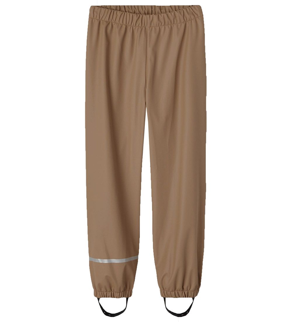 Name It Rainwear w. Suspenders - Noos - NknDry - PU - Tigers Eye