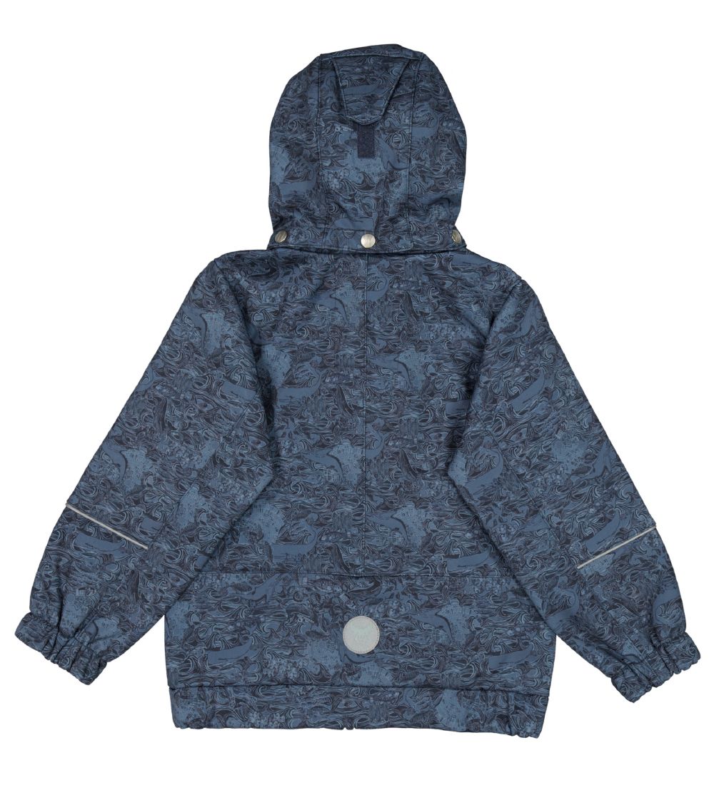Wheat Softshell Jacket w. Fleece - Henning - Navy Linoleum