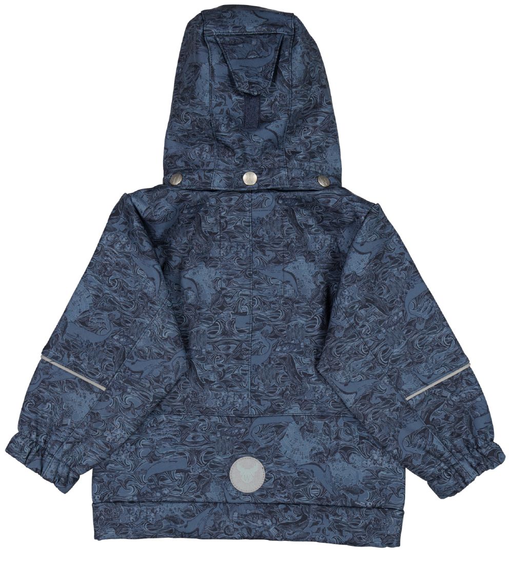 Wheat Softshell Jacket w. Fleece - Henning - Navy Linoleum