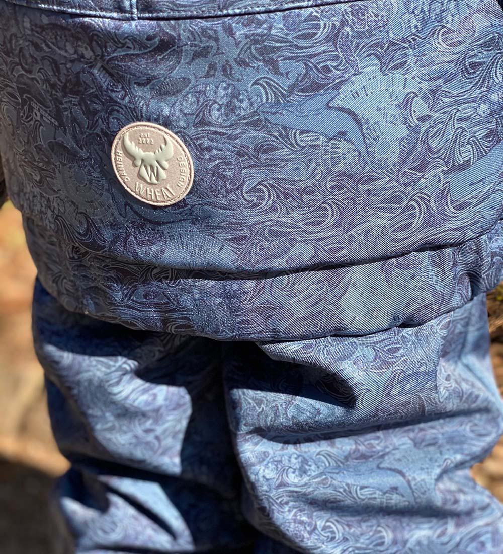 Wheat Softshell Jacket w. Fleece - Henning - Navy Linoleum