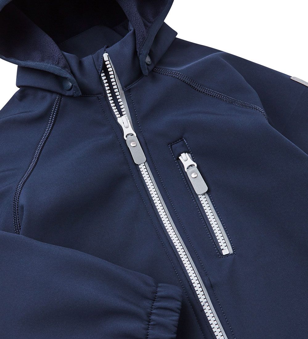 Reima Softshell Jacket w. Fleece Lining - Vantti - Navy