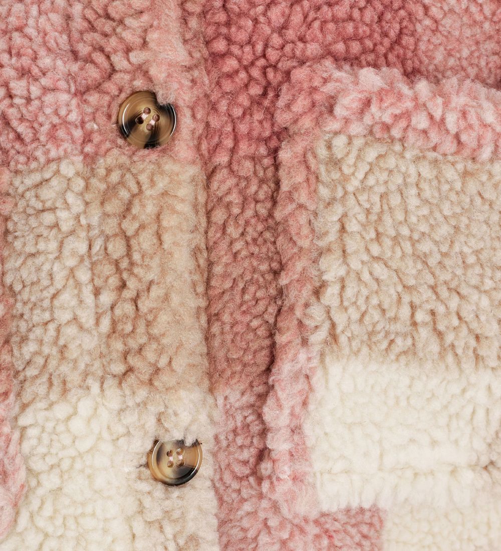 Petit by Sofie Schnoor Fleece Jacket - Camel w. Checs