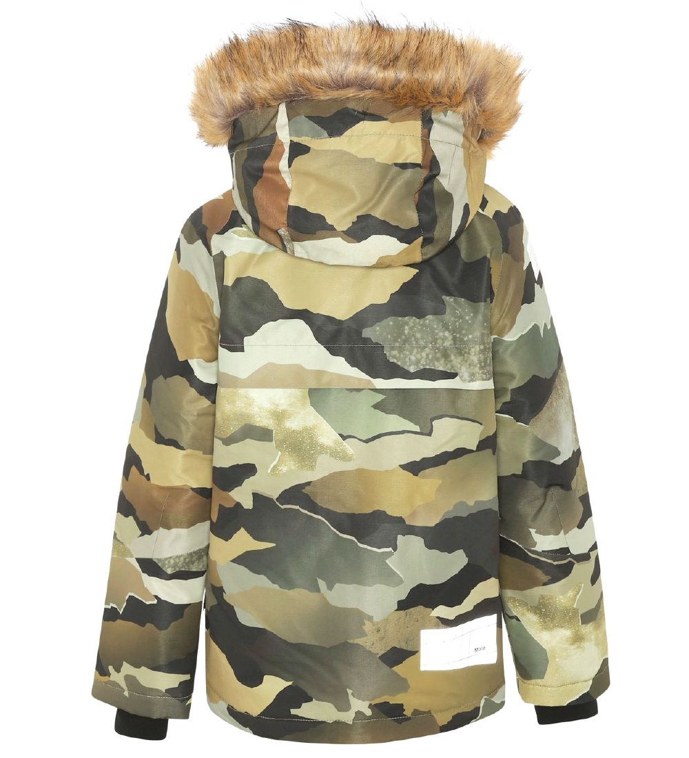 Molo Winter Coat - Castor Fur - Autumn Camo