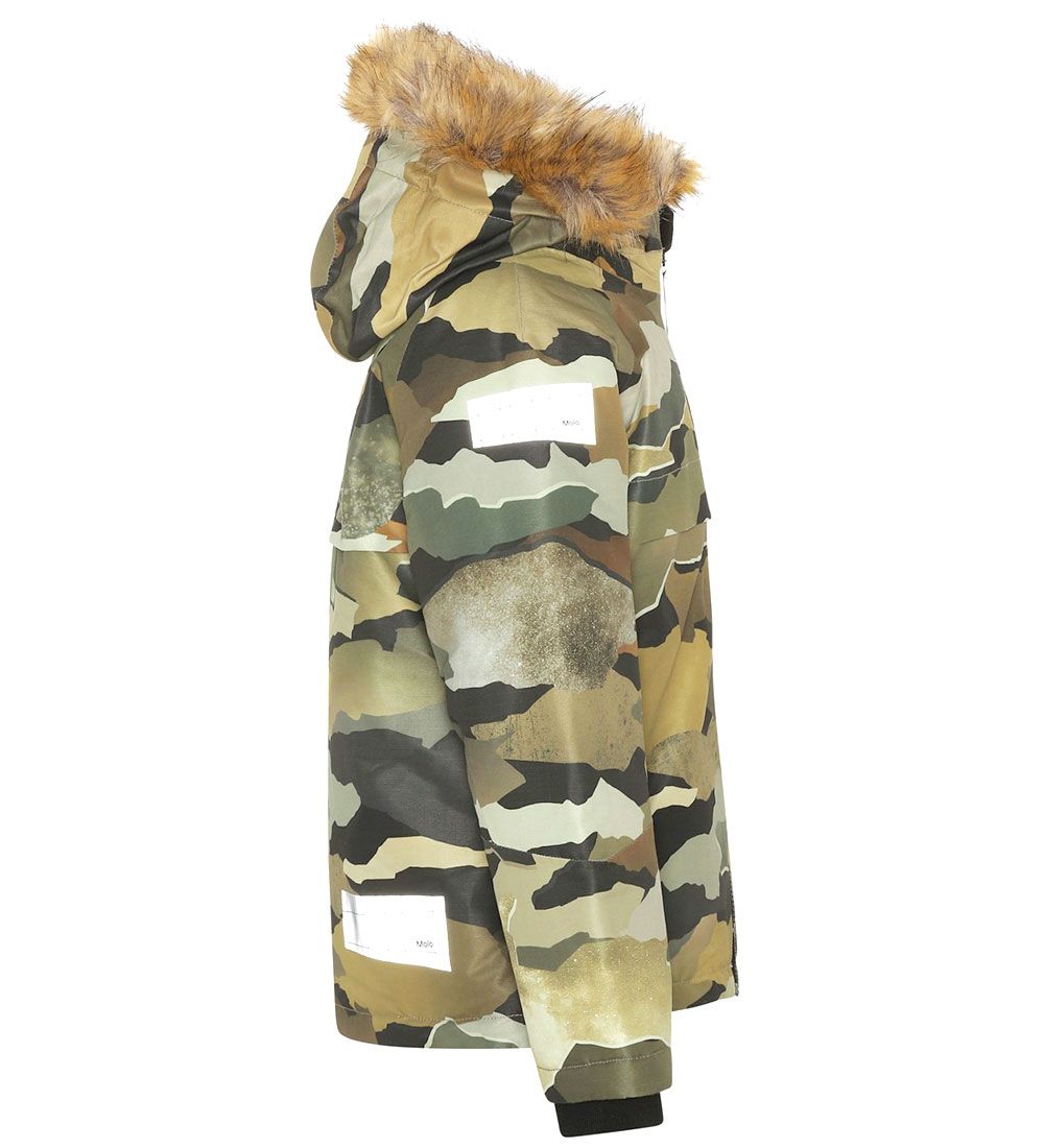 Molo Winter Coat - Castor Fur - Autumn Camo