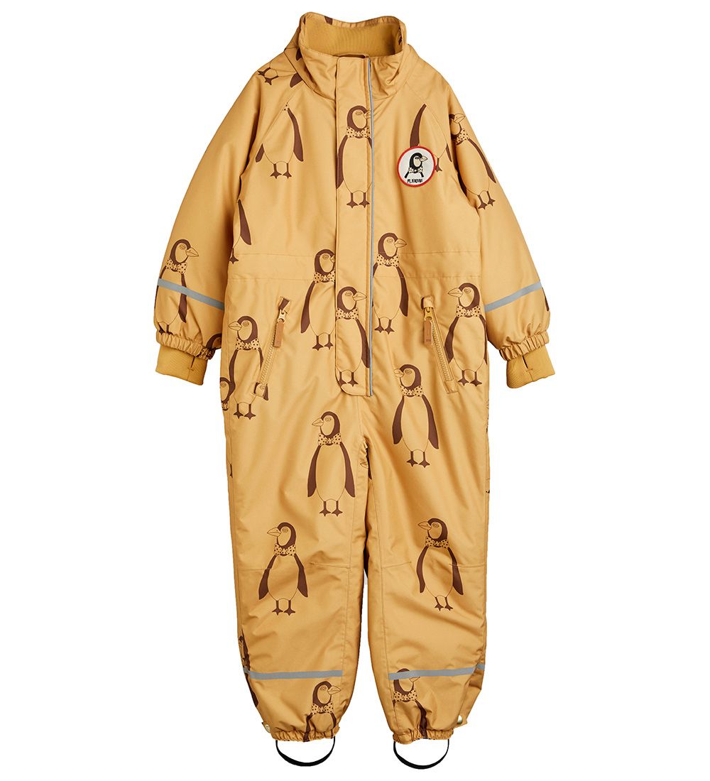 Mini Rodini Snowsuit - Penguin - Beige