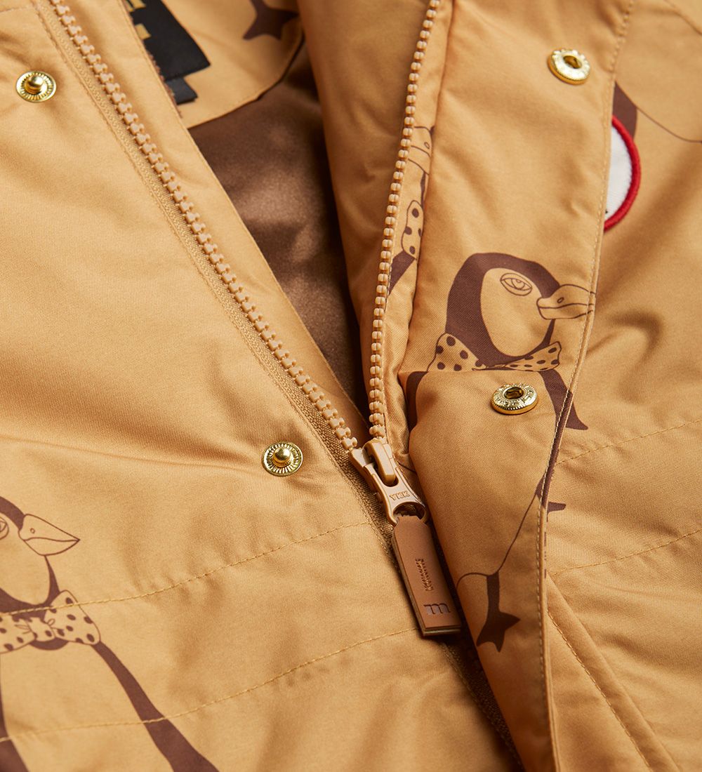 Mini Rodini Snowsuit - Penguin - Beige